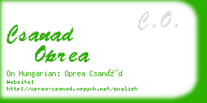 csanad oprea business card